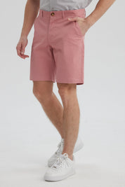 Bermuda Hombre Chino Básico Malva