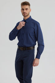 Camisa Hombre Fantasía Azul