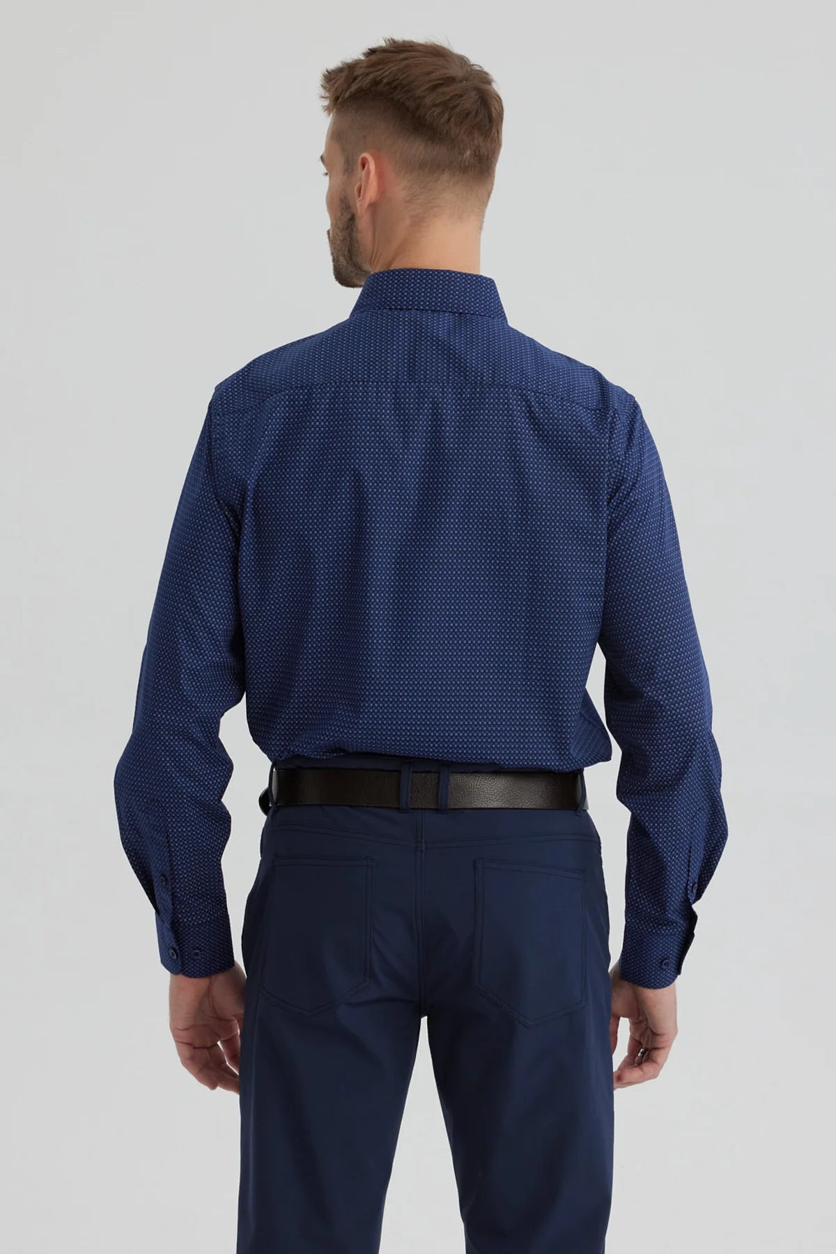 Camisa Hombre Fantasía Azul