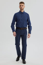 Camisa Hombre Fantasía Azul