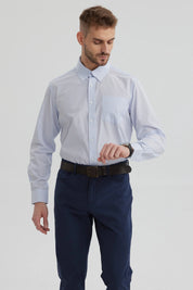 Camisa Hombre Fantasía Celeste