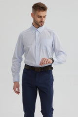 Camisa Hombre Fantasía Celeste