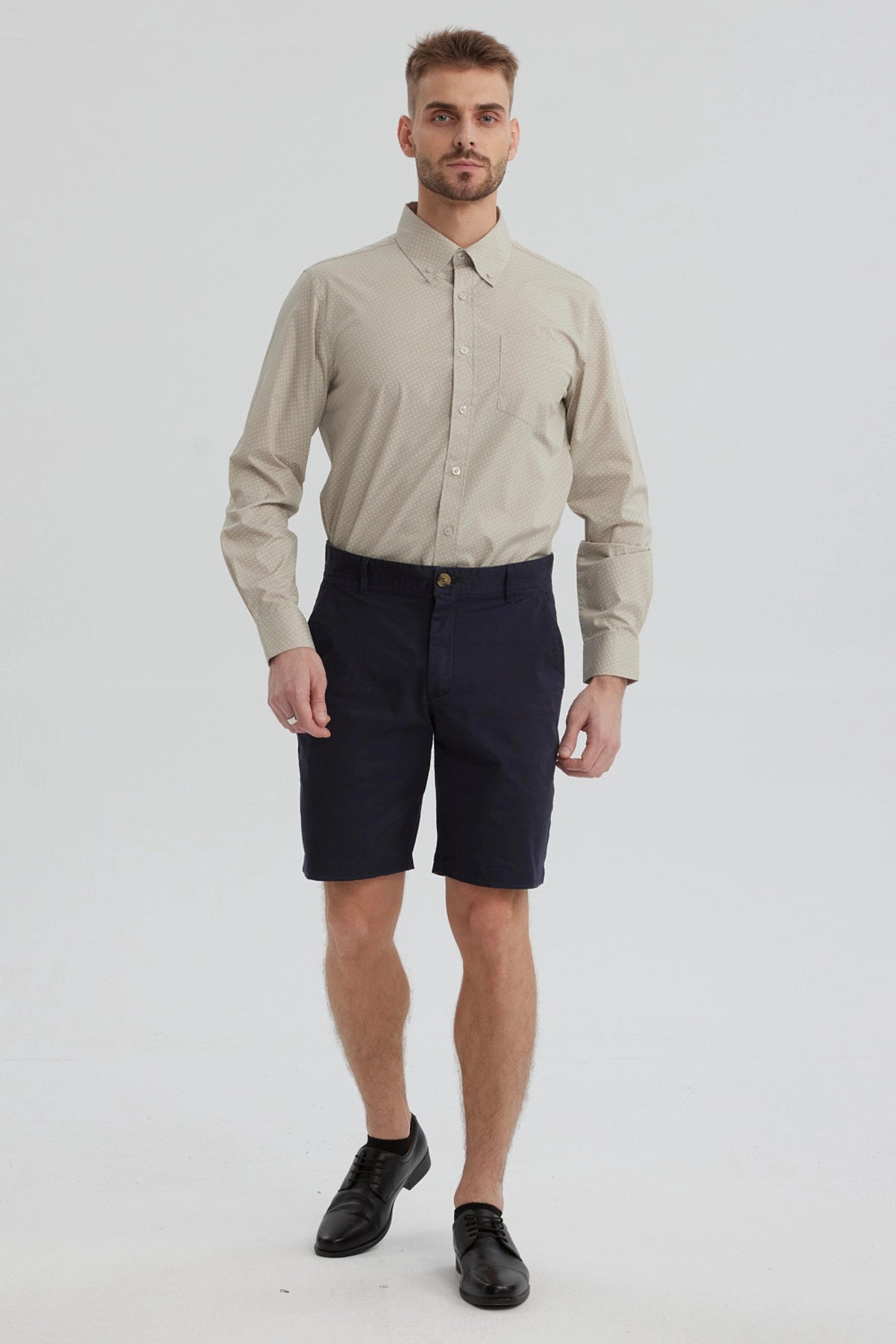 Camisa Hombre Fantasía Gris