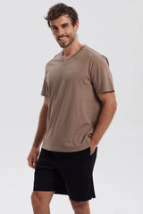 Polera Hombre Básica Café