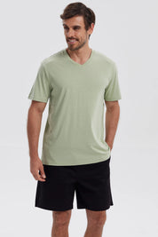 Polera Hombre Básica Verde Claro