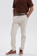 Pantalón Hombre Chino Cinturón Beige