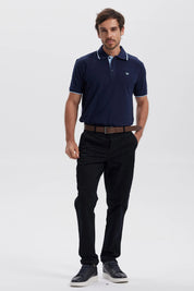 Pantalón Hombre Chino Cinturón Negro