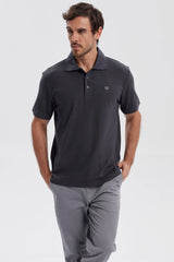 Polera Hombre Pique Básica Lisa Marengo