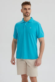 Polera Hombre Pique Básica Lisa Calipso
