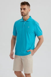 Polera Hombre Pique Básica Lisa Calipso