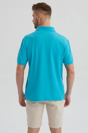 Polera Hombre Pique Básica Lisa Calipso