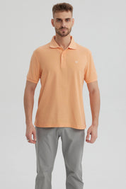 Polera Hombre Pique Básica Lisa Damasco