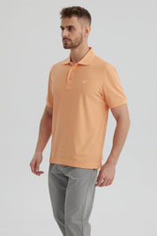 Polera Hombre Pique Básica Lisa Damasco