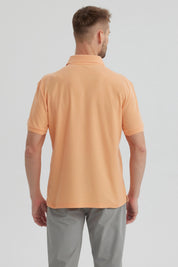 Polera Hombre Pique Básica Lisa Damasco