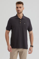 Polera Hombre Pique Básica Lisa Marengo