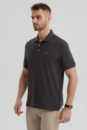 Polera Hombre Pique Básica Lisa Marengo