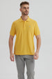 Polera Hombre Pique Básica Lisa Naranjo