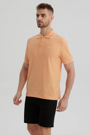 Polera Hombre Pique Básica Lisa Damasco