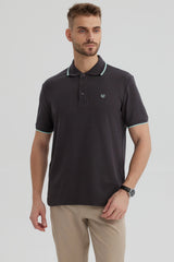 Polera Hombre Pique Básica Lisa Marengo