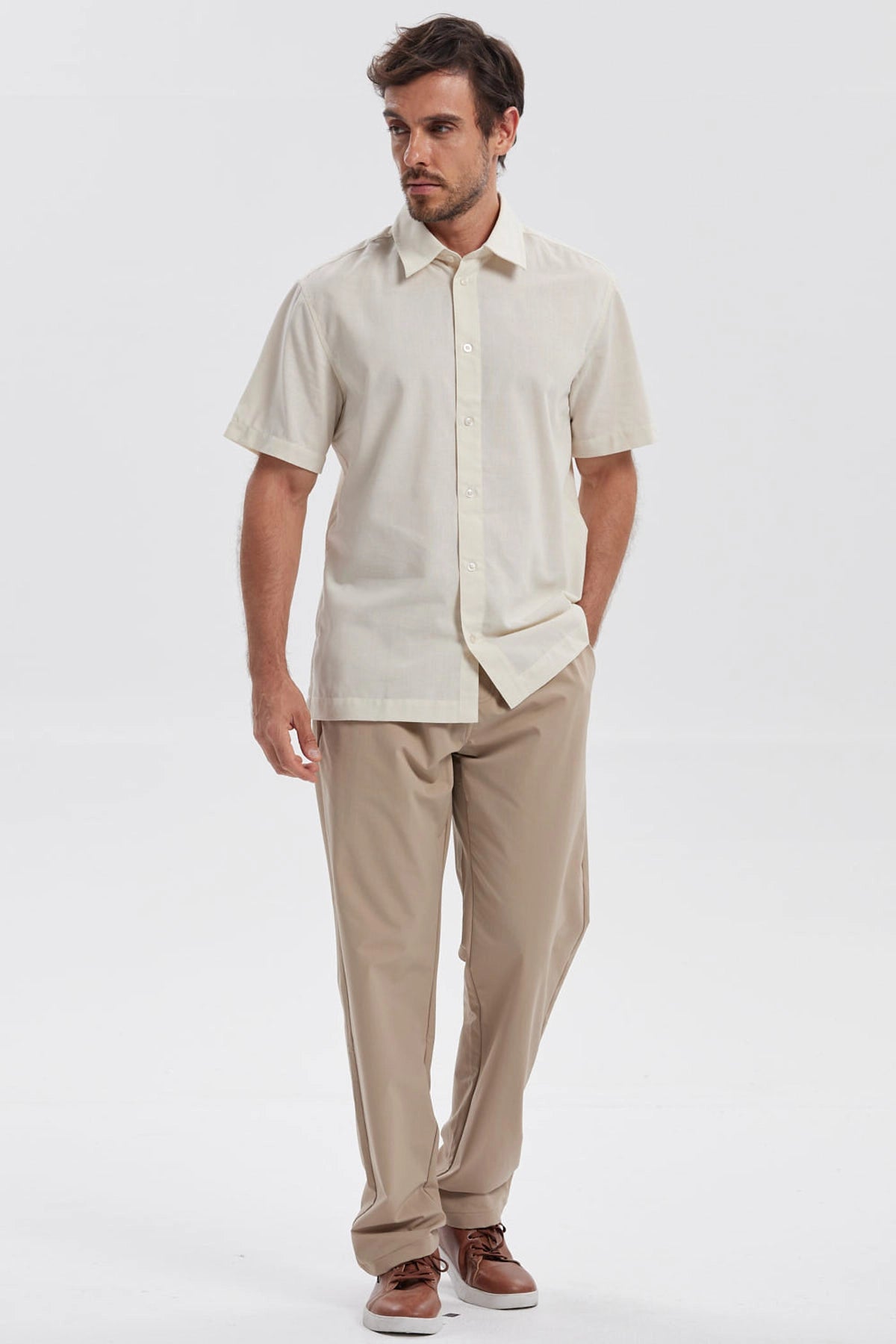 Pantalón Hombre Chino Caqui