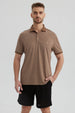 Polera Hombre Con Contraste Beige