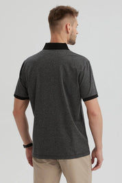 Polera Hombre Con Contraste Negro