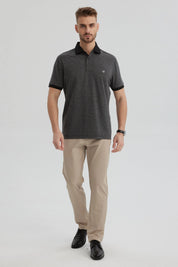 Polera Hombre Con Contraste Negro