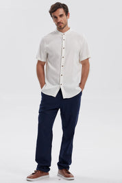Camisa Hombre Lino Crudo