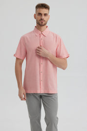 Camisa Hombre Lisa Rosado