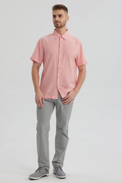 Camisa Hombre Lisa Rosado