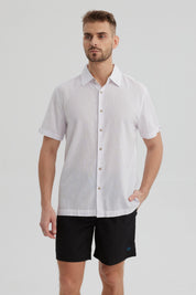Camisa Hombre Lisa Blanco