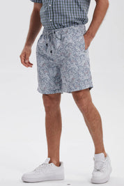 Short de Baño Hombre Print Gris