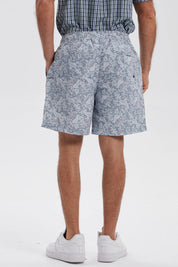 Short de Baño Hombre Print Gris