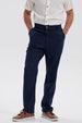Pantalón Hombre Lino Azul Marino
