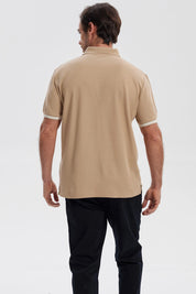Polera Hombre Lisa Caqui