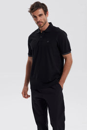Polera Hombre Lisa Negro
