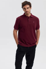 Polera Hombre Lisa Burdeo