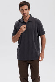 Polera Hombre Textura Marengo