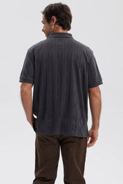 Polera Hombre Textura Marengo
