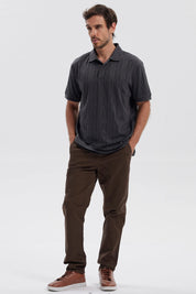 Polera Hombre Textura Marengo