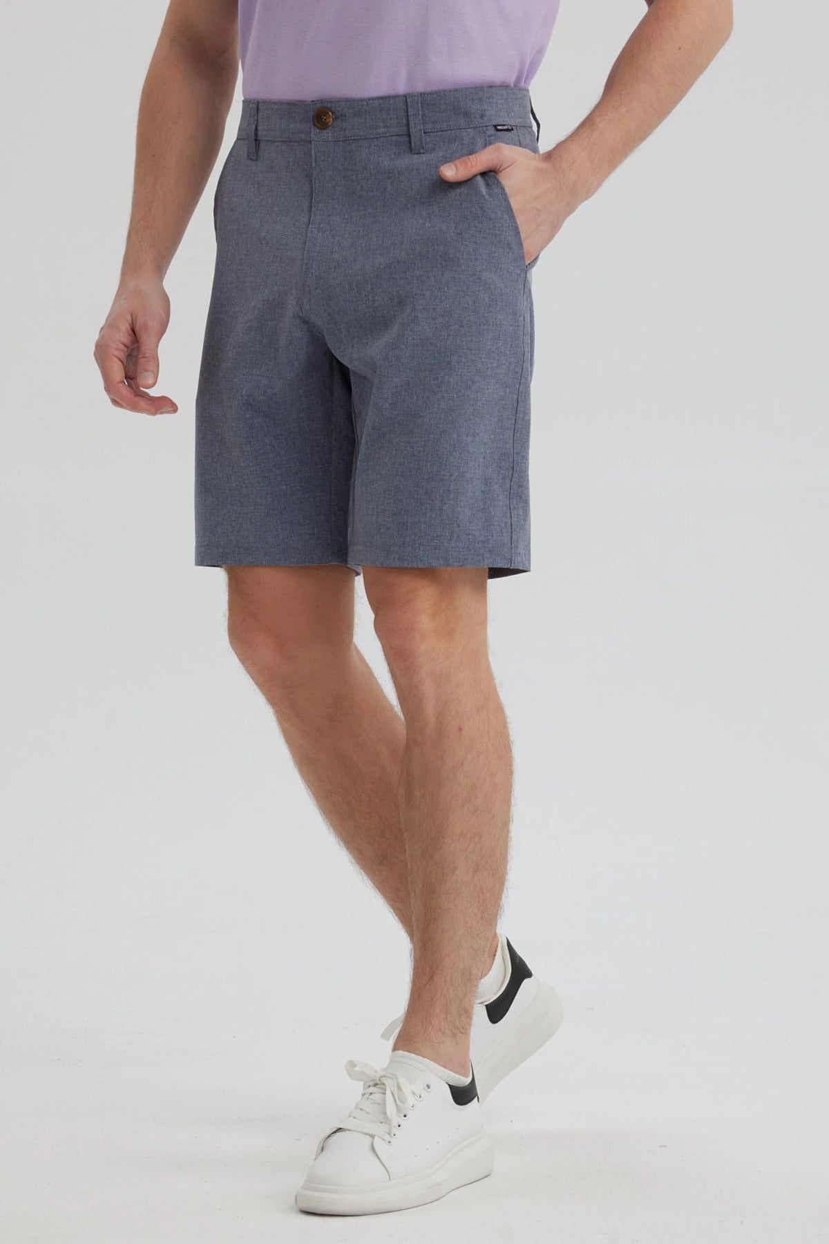 Bermuda Hombre Técnico Azul Marino