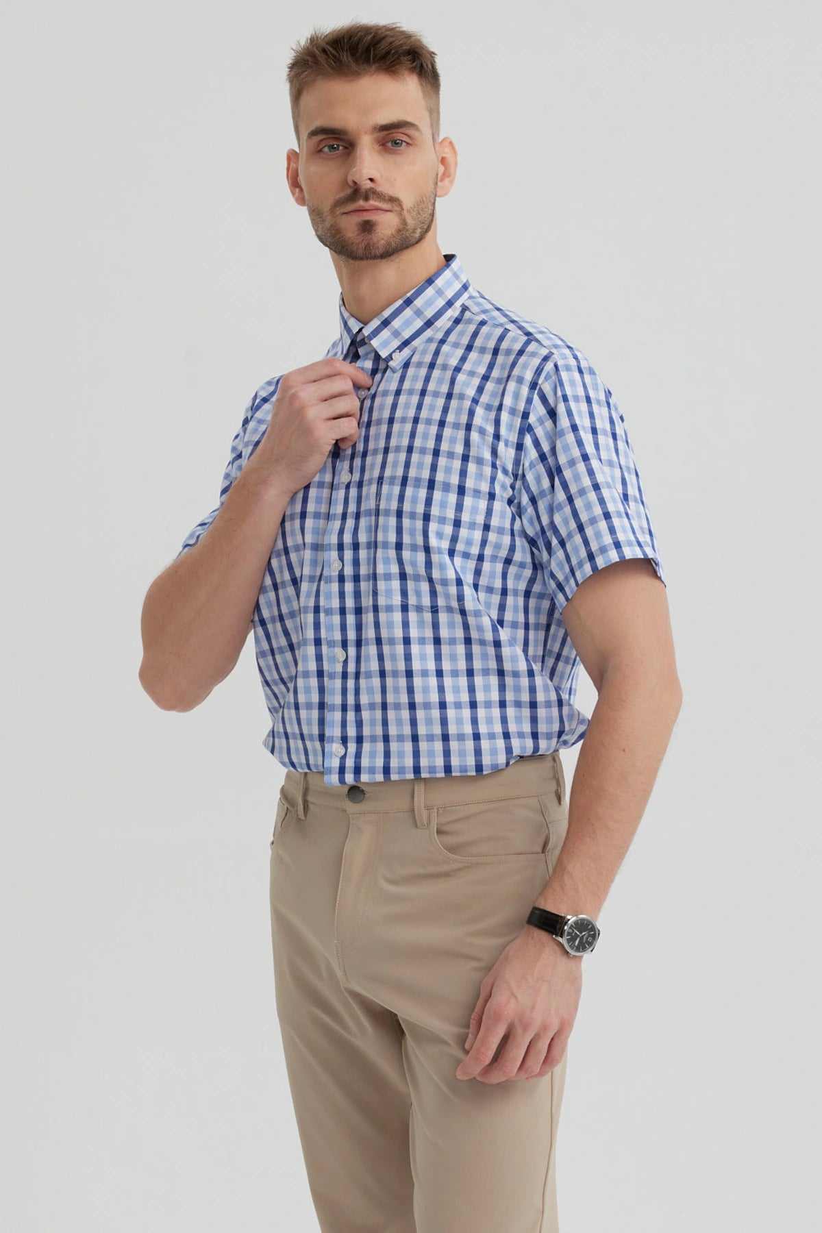 Camisa Hombre Rapport Regalo Azulino