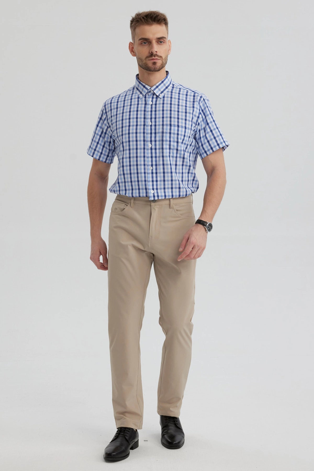 Camisa Hombre Rapport Regalo Azulino