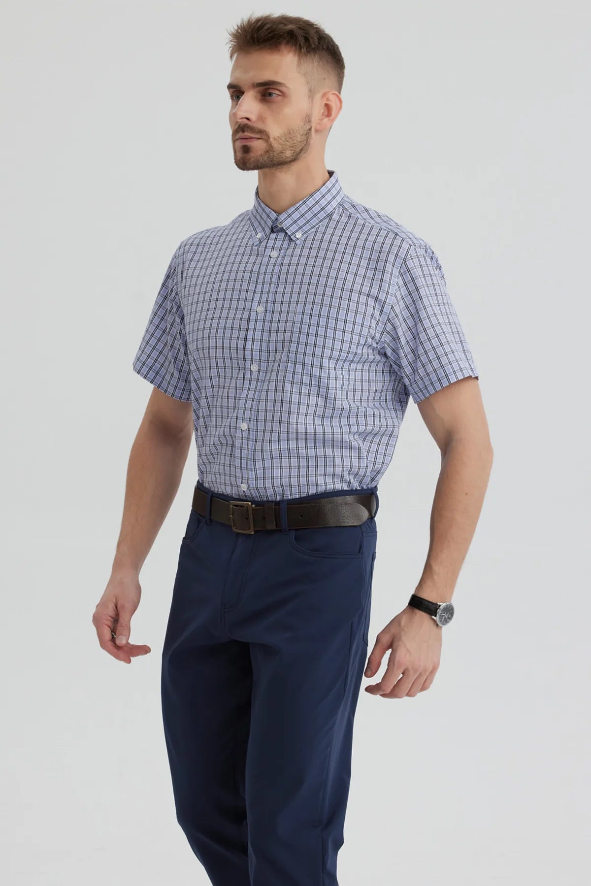 Camisa Hombre Rapport Regalo Celeste