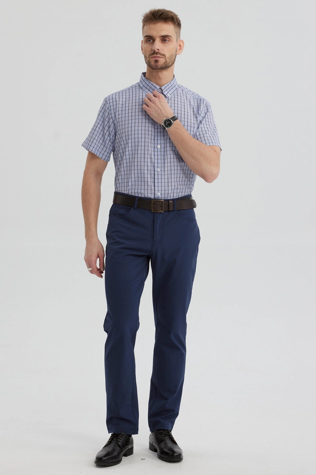 Camisa Hombre Rapport Regalo Celeste