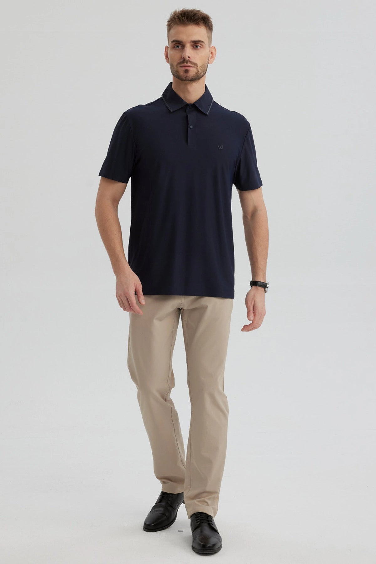 Polera Hombre Técnica Azul Marino