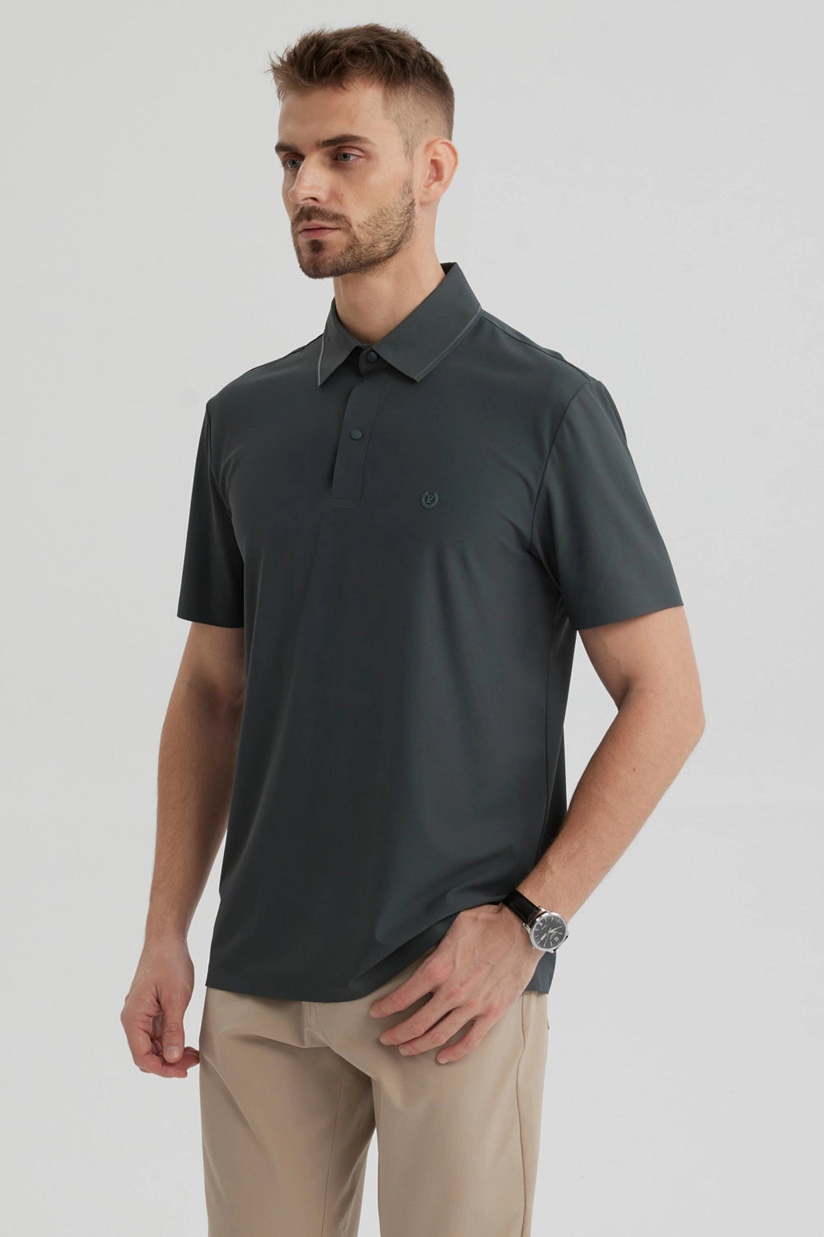 Polera Hombre Técnica Verde
