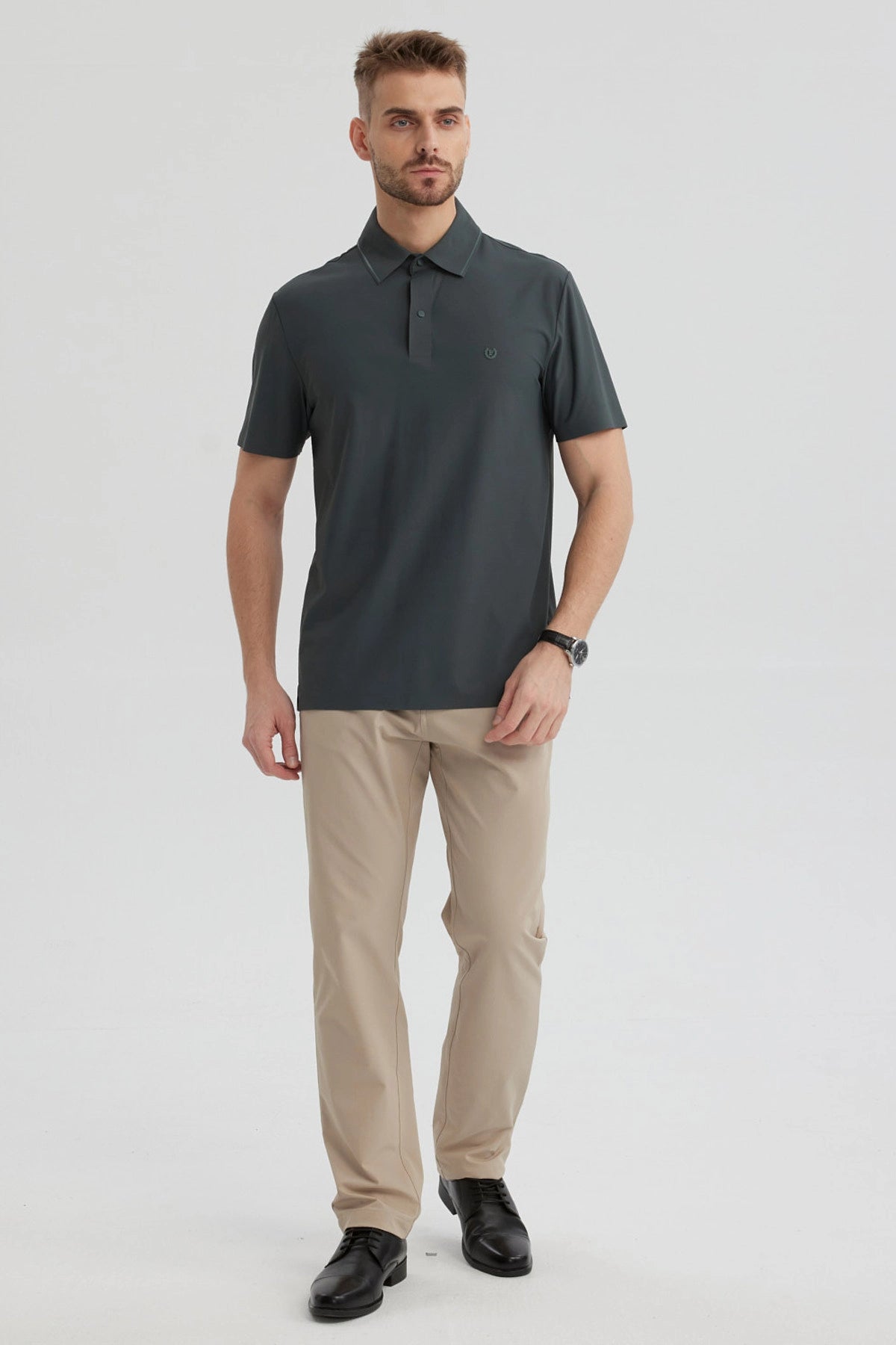 Polera Hombre Técnica Verde