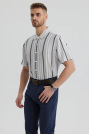 Camisa Hombre Regular Viscosa Blanco