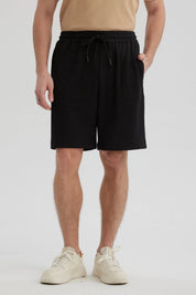 Bermuda Hombre Calce Recto Negro